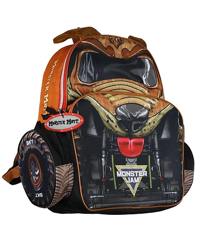 Monster Jam Backpack 16 Inch Monster Mutt Top Dog Book Bag with 3D Ears