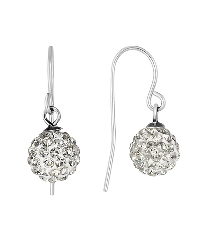 Macy's 8mm Crystal Ball Drop Earrings