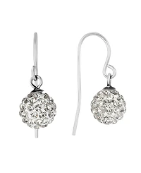 Macy's 8mm Crystal Ball Drop Earrings