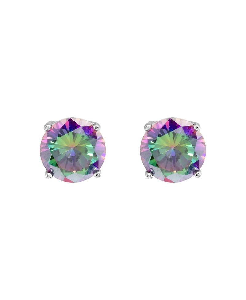 Macy's 8mm Mystic Cubic Zirconia Basket Stud Earrings