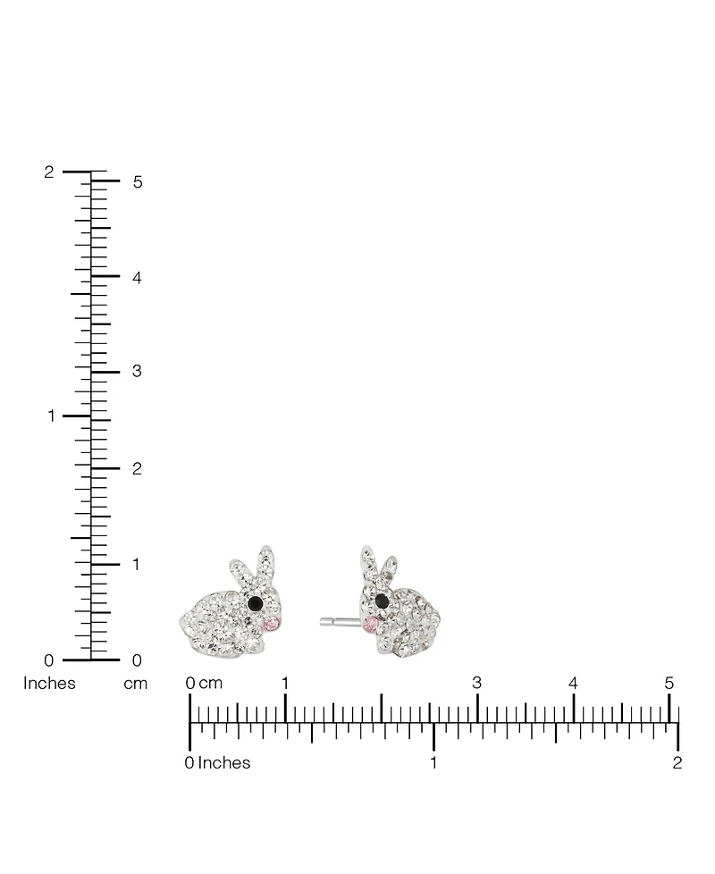 Macy's Crystal Pave Bunny Stud Earrings