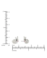 Macy's Crystal Pave Bunny Stud Earrings