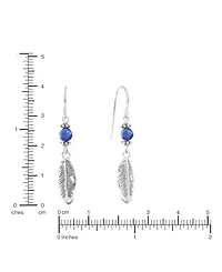 Macy's Stone Beaded Leaf Drop Earrings