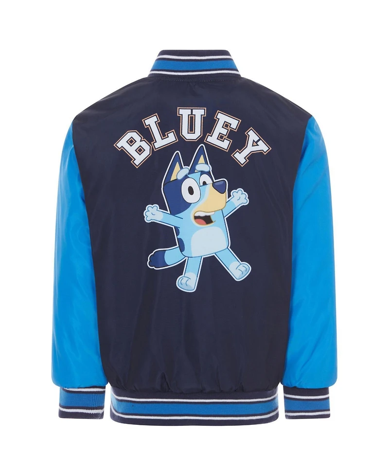 Bluey Toddler Boys' (2T-5T) Varsity Bomber Jacket