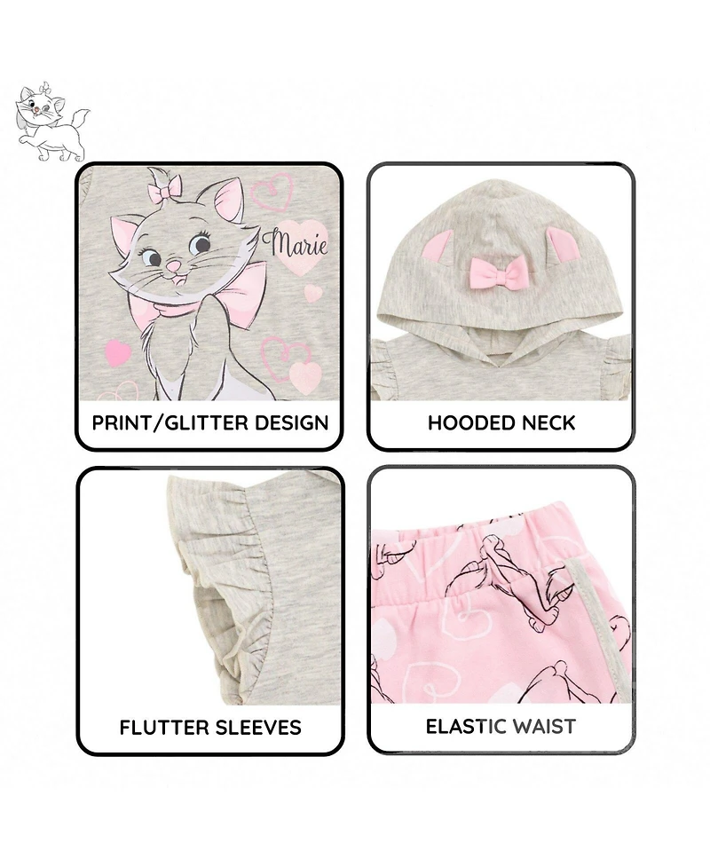 The Aristocats Marie Girls' (5-16) Cosplay 2-Piece Hooded Tank and Shorts Set