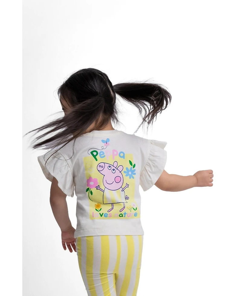 Peppa Pig Toddler Girls'(2T-4T) 2-Piece T-Shirt and Leggings Set