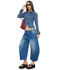 Lioness Women's Polo Collar Button-Front Form Jacket