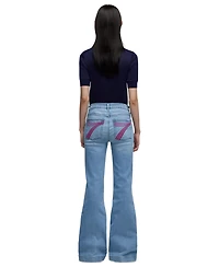 7 for All Mankind Women's Dojo Tailorless Flare-Leg Jeans