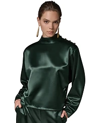 Donna Karan New York Women's High Mock Neck Top