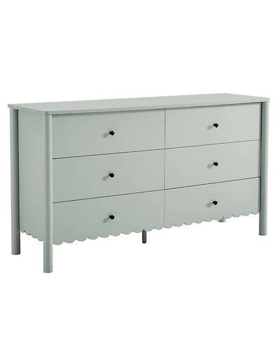 Modway Emmeline Scalloped 6-Drawer Dresser