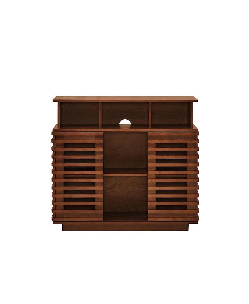 Streamdale Furniture 36.1" Farmhouse Sliding Door Sideboard Buffet and Tv Media Console