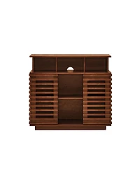 Streamdale Furniture 36.1" Farmhouse Sliding Door Sideboard Buffet and Tv Media Console