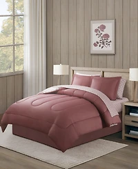 Kayla Patchwork 8-Piece Reversible Printed Microfiber Comforter Sets