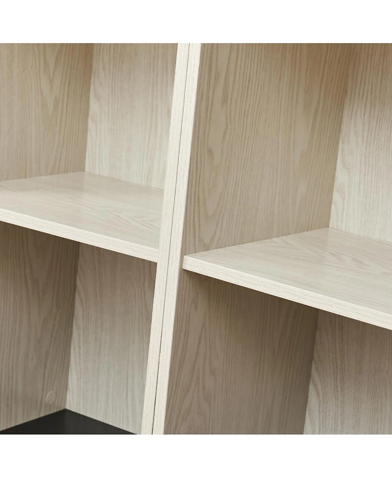 Streamdale Furniture Farmhouse Tall Storage Cabinet with Adjustable Shelves and Barn Door
