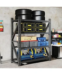 Streamdale Furniture Heavy Duty Adjustable Metal Garage Shelving Unit, 4000LBS Capacity