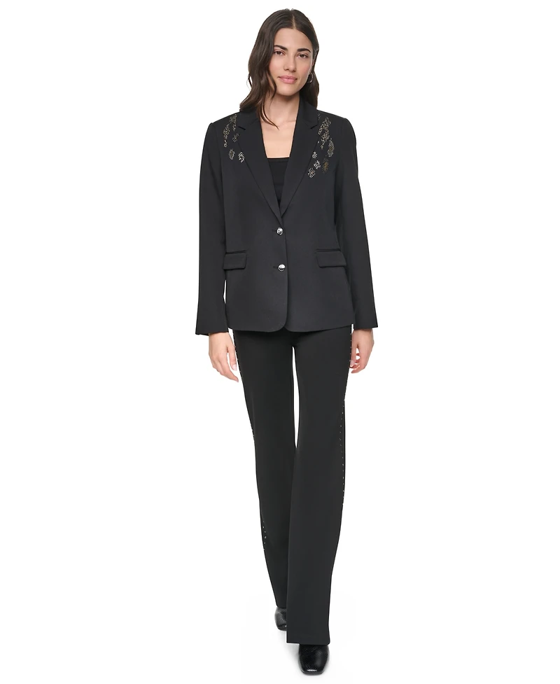 Dkny Women's Collared & Two-Button Jacket