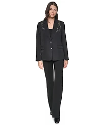 Dkny Women's Collared & Two-Button Jacket