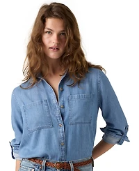Levi's Women's Utility Long-Sleeve Denim Shirt