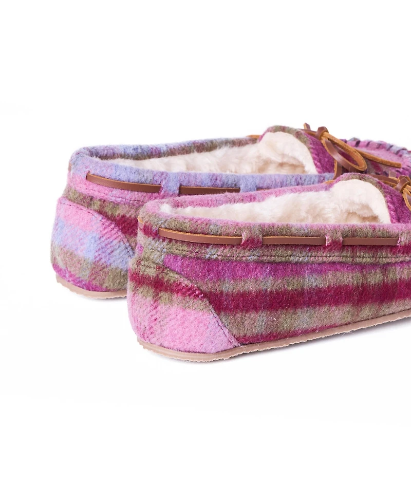 Minnetonka Women's Cally Plaid Slippers