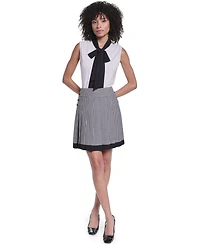 Karl Lagerfeld Paris Women's Knee-Length Pleated Skirt