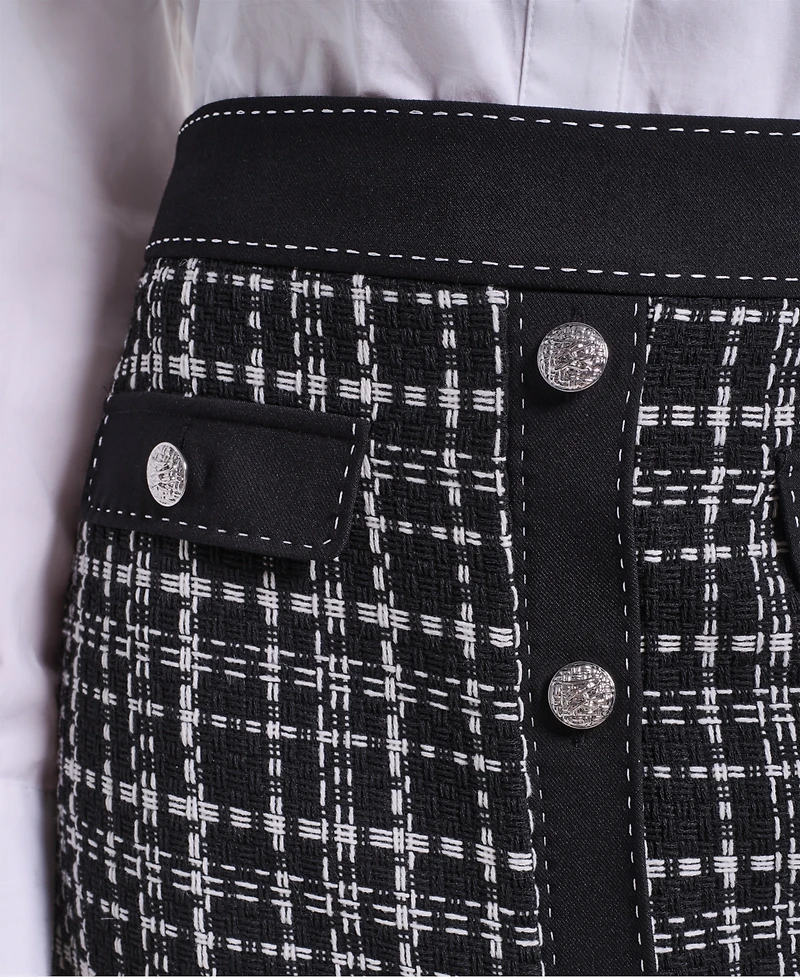 Karl Lagerfeld Paris Women's Knee-Length Pencil Skirt