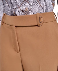 Karl Lagerfeld Paris Women's Mid-Rise Wide-Leg Pants