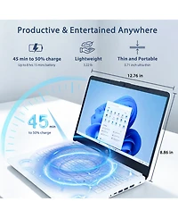 Hp Essential 14" Entry Traditional Laptop Intel Celeron N4500 4GB Ram Intel Uhd Graphics 64GB eMMC Storage Windows 11 Home Hd 60Hz - White