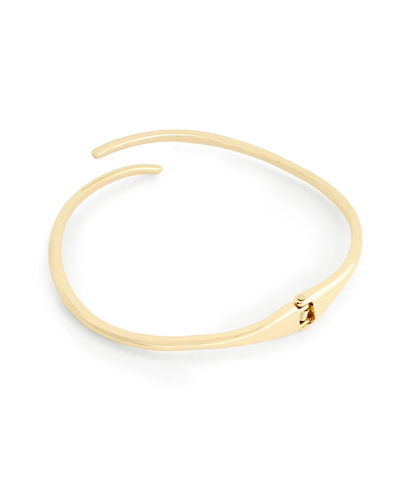 Robert Lee Morris Soho Gold Fluid Bypass Round Collar Necklace