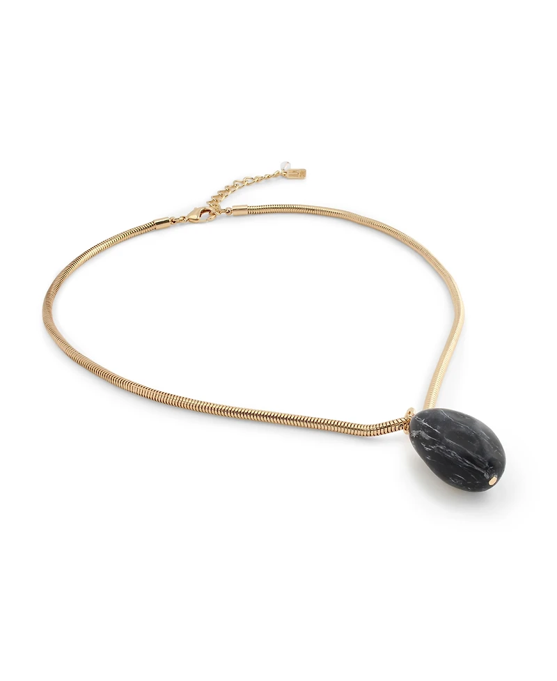 Robert Lee Morris Soho Onyx Stone pendant Necklace