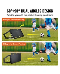 Vevor 45"X18" Soccer Rebounder Board Portable Soccer Wall with 2 Angles Rebound