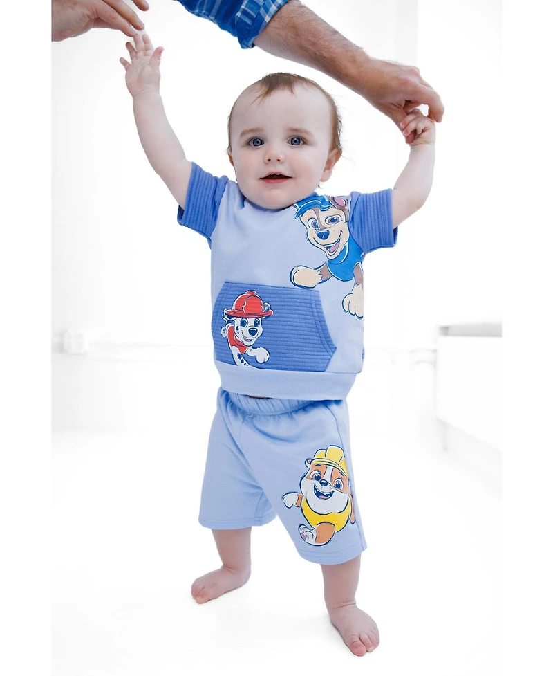 Paw Patrol Toddler Boys' 2-Piece (2T- 4T)Hooded Tee and Shorts Set
