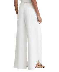 Reiss Petite Deena Side-Split Wide-Leg Trousers