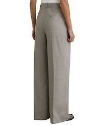 Reiss Women's Darcy Wool-Blend Wide-Leg Pleated Trousers