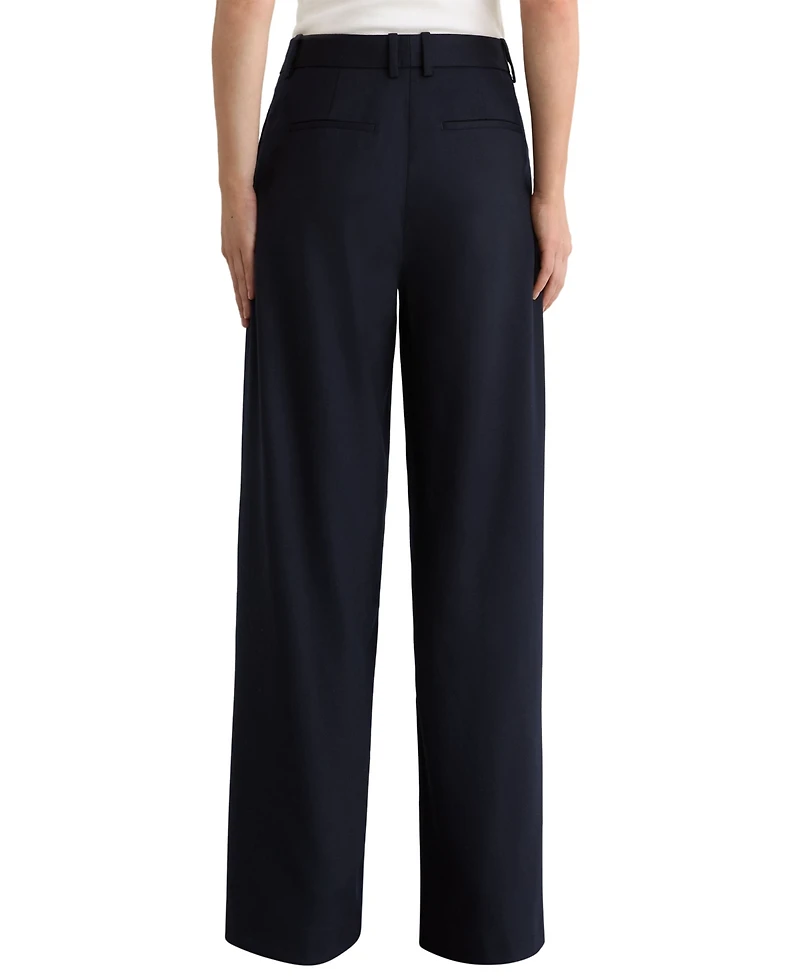 Reiss Women's Solene Wool-Blend Wide-Leg Trousers