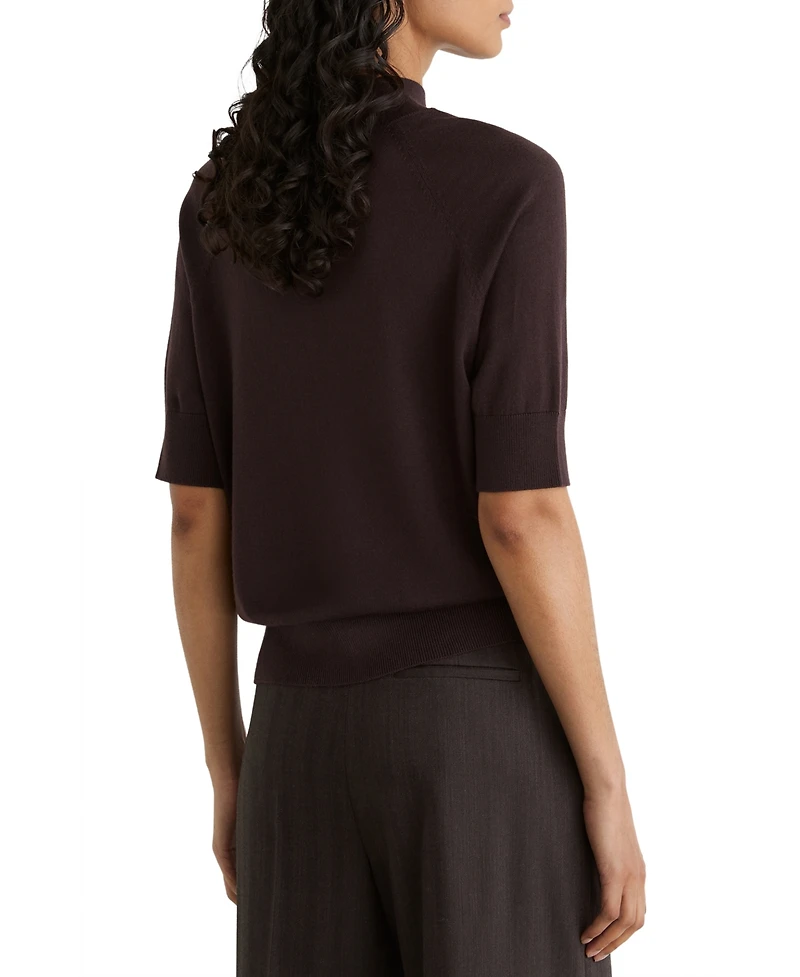 Reiss Women's Sienna Merino Wool Funnel-Neck Top