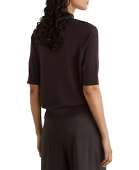 Reiss Women's Sienna Merino Wool Funnel-Neck Top
