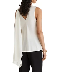 Reiss Women's Nyra Sleeveless High-Cowl Neck Draped Silk-Blend Top