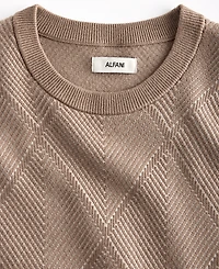 Alfani Men's Criss-Cross Jacquard Crewneck Sweater, Macy's Exclusive