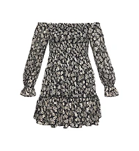 Lascana Women's Floral Off Shoulder Dress