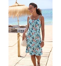 Lascana Women's Sleeveless Floral Dress