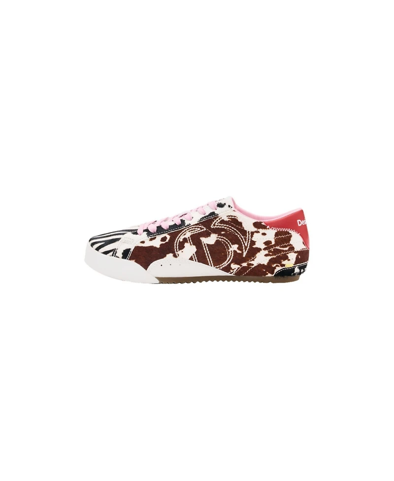 Desigual Women's Animal Patch Sneakers Leather