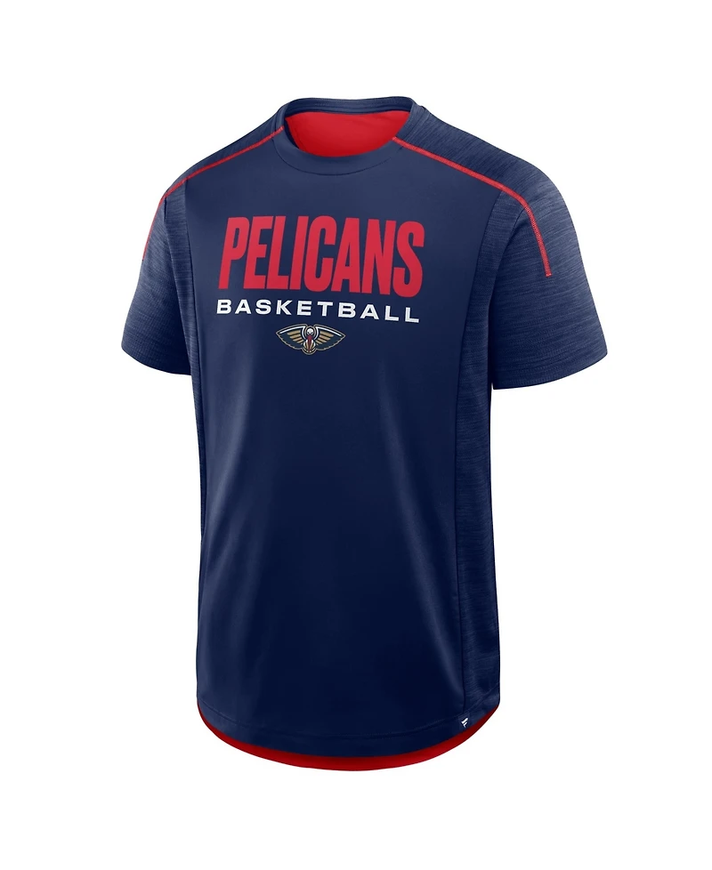 Fanatics Men's Navy New Orleans Pelicans Inbound Pass Play Practice T-Shirt