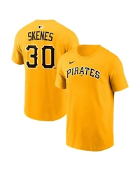 Nike Men's Paul Skenes Gold Pittsburgh Pirates Name & Number T-Shirt