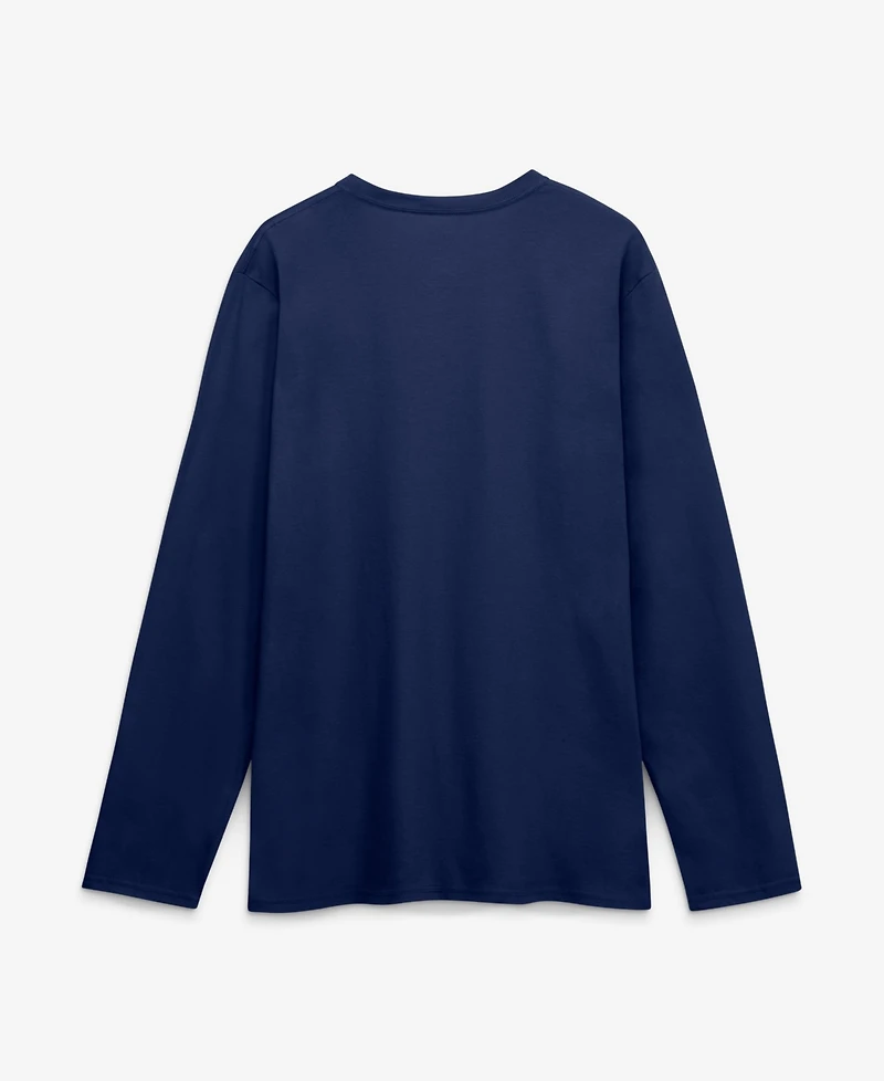 Logo Athletic Men's College Navy Seattle Seahawks Primary Long Sleeve T-Shirt