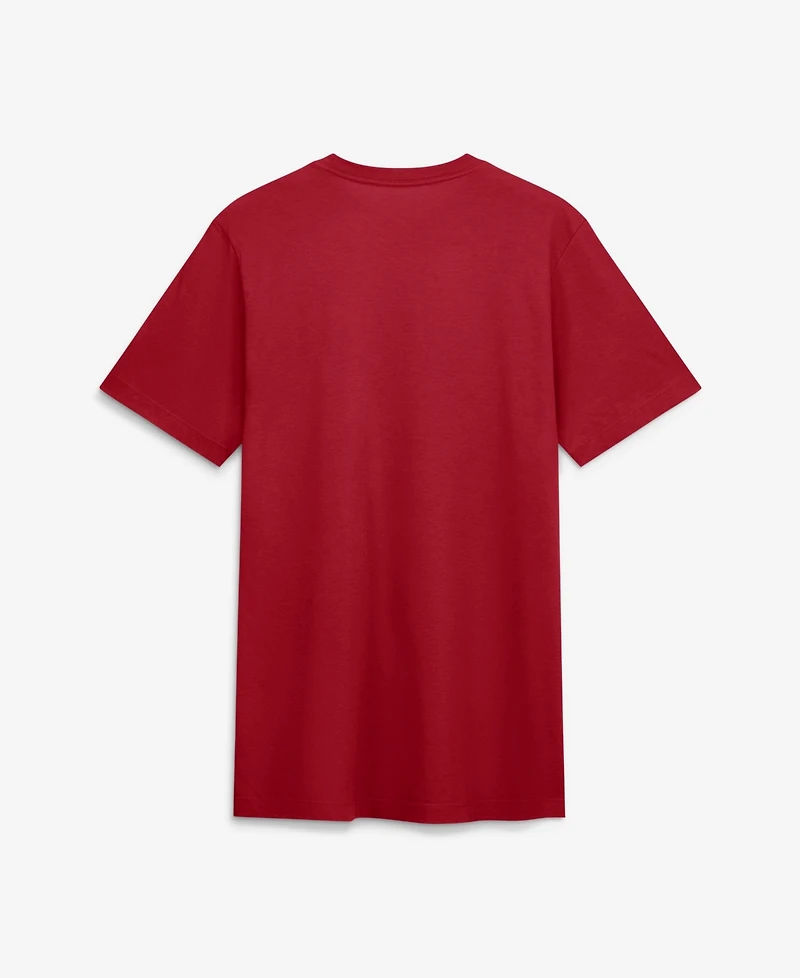 Nike Men's Red Cleveland Guardians Tri-Blend Logo T-Shirt