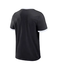 Darius Rucker Collection By Fanatics Men's Black San Francisco Giants Washed Ringer T-Shirt