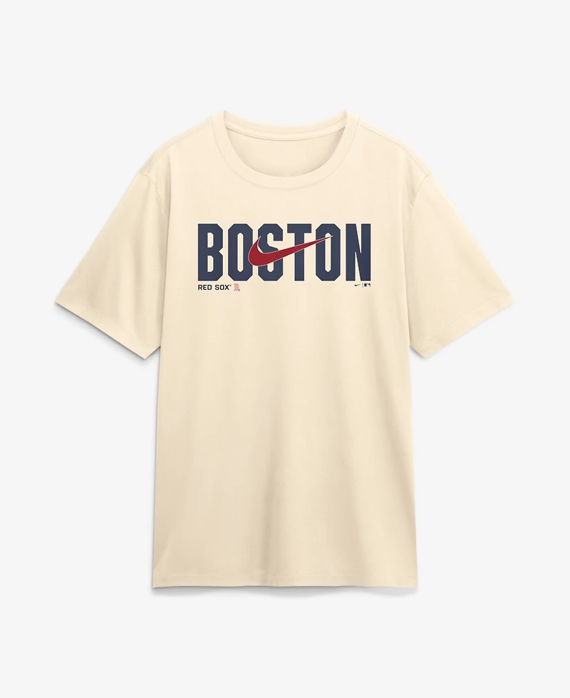 Nike Men's Cream Boston Red Sox Swoosh Legend Dri-fit T-Shirt