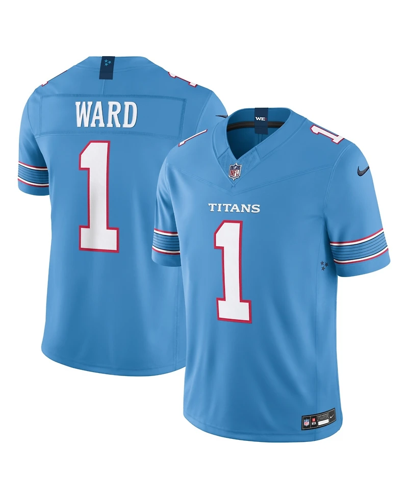 Nike Men's Cameron Ward Light Blue Tennessee Titans Vapor F.u.s.e. Stitched Limited Jersey
