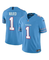 Nike Men's Cameron Ward Light Blue Tennessee Titans Vapor F.u.s.e. Stitched Limited Jersey