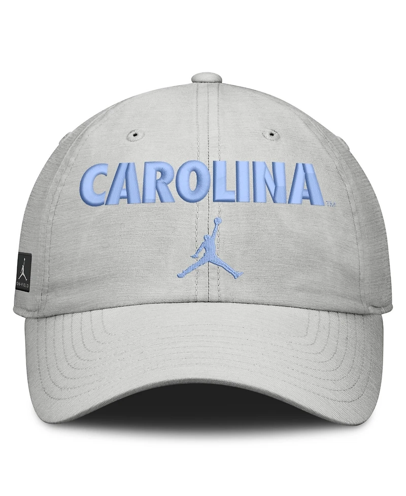 Jordan Men's and Women's Gray North Carolina Tar Heels 2026 On-Field Gameday Club Adjustable Hat
